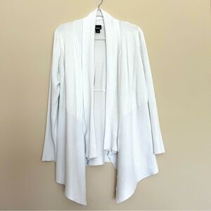 Simply Emma White Asymmetrical Cardigan Sweater